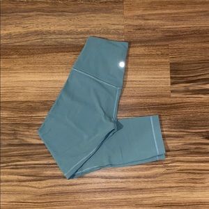 Lululemon Align Crop 21” Size 4 Tidewater Teal